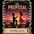 Our Love Story Proposal Ticket Fridge Magnet
