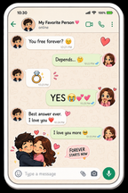 Forever Starts Now Chat Proposal Fridge Magnet