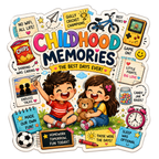 Childhood Memories Fridge Magnet