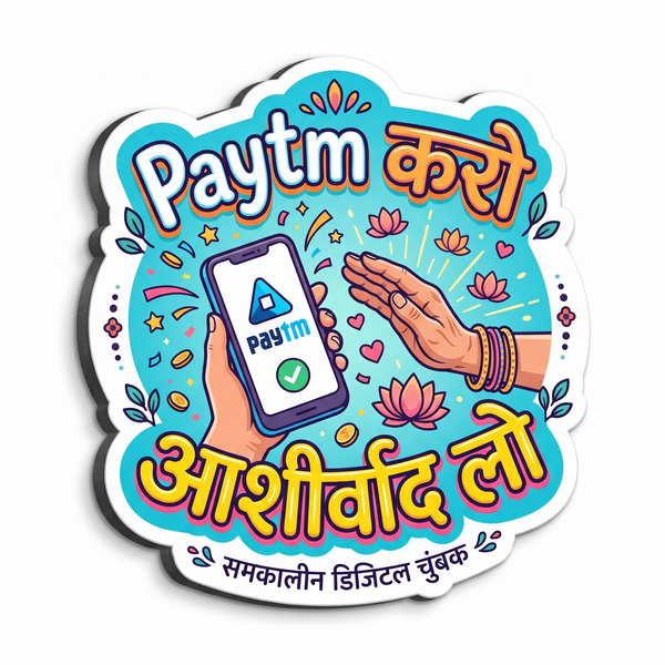 Paytm Karo Aashirwad Lo Funny Rakhi Magnet