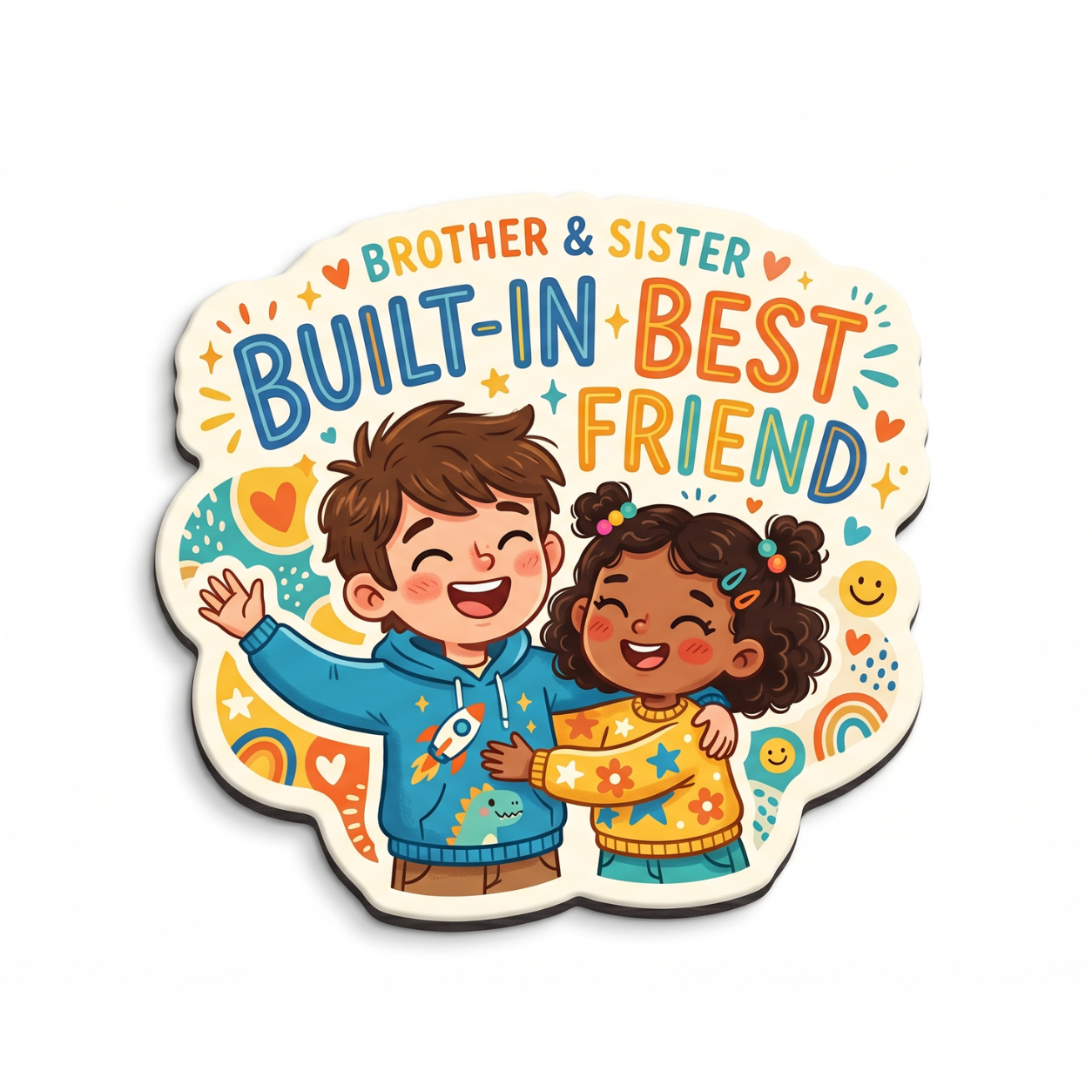Built-In Best Friend Brother Sister Magnet