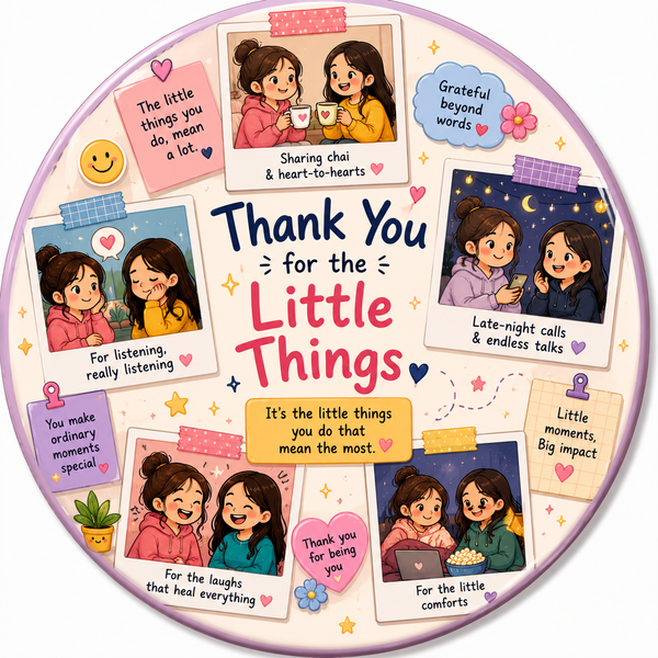 Thank You for the Little Things Fridge Magnet