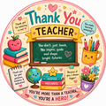 Thank You Teacher Fridge Magnet