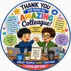 Amazing Colleague Teamwork Fridge Magnet