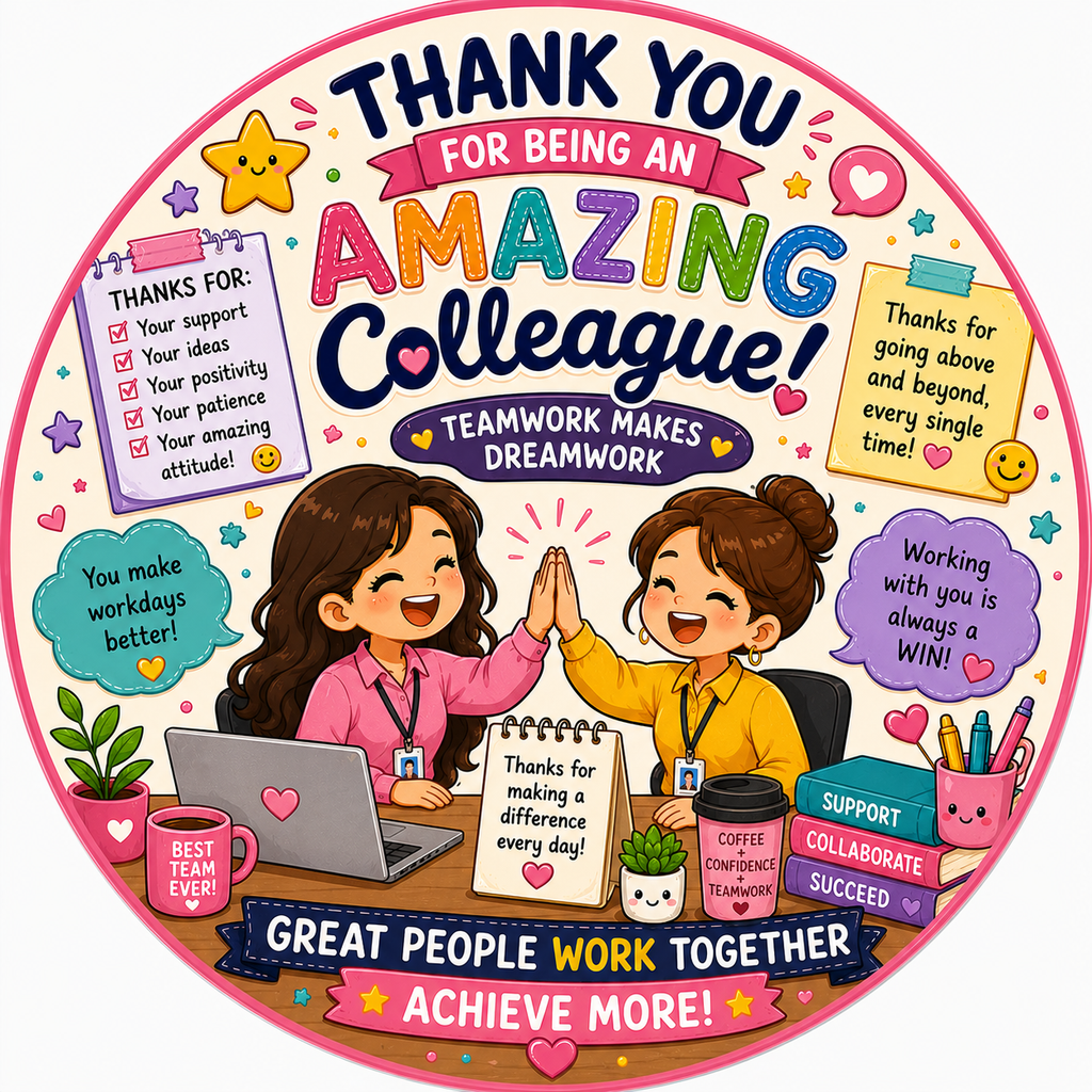 Amazing Colleague Achievement Fridge Magnet