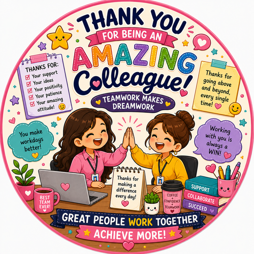 Amazing Colleague Achievement Fridge Magnet