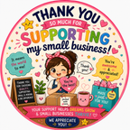 Supporting My Small Business Fridge Magnet