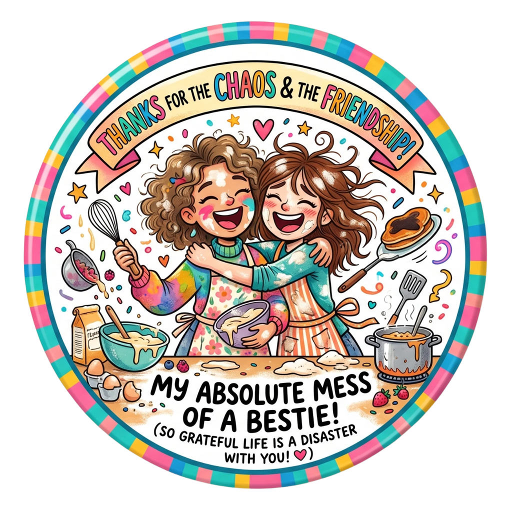 Thanks for the Chaos and the Friendship Fridge Magnet