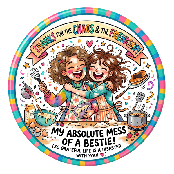 Thanks for the Chaos and the Friendship Fridge Magnet