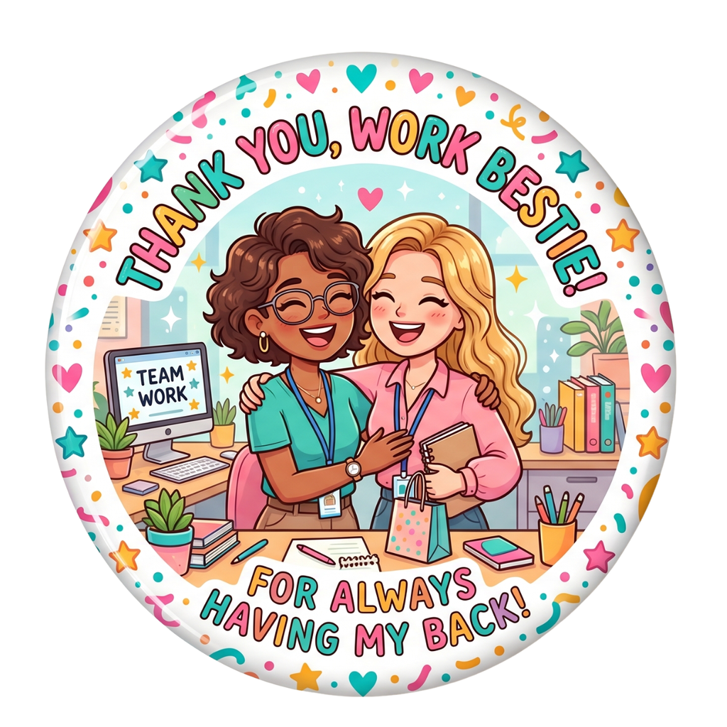 Thank You Work Bestie for Always Having My Back Fridge Magnet