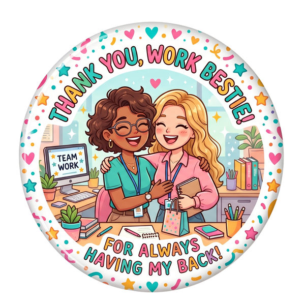 Thank You Work Bestie for Always Having My Back Fridge Magnet