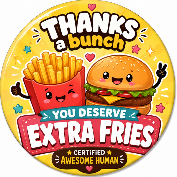 Thanks a Bunch – Extra Fries Fridge Magnet