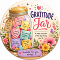 Gratitude Jar Fridge Magnet