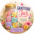 Gratitude Jar Fridge Magnet