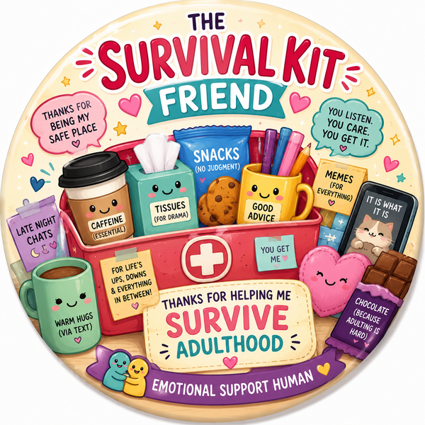 Survival Kit Friend Fridge Magnet