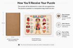 Human Anatomy Educational MDF Puzzle (A4 Size)
