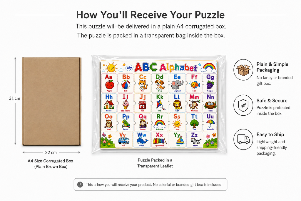 My ABC Alphabet Puzzle  (A4 Size)