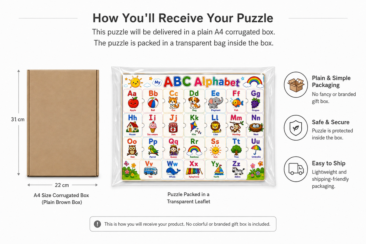My ABC Alphabet Puzzle  (A4 Size)