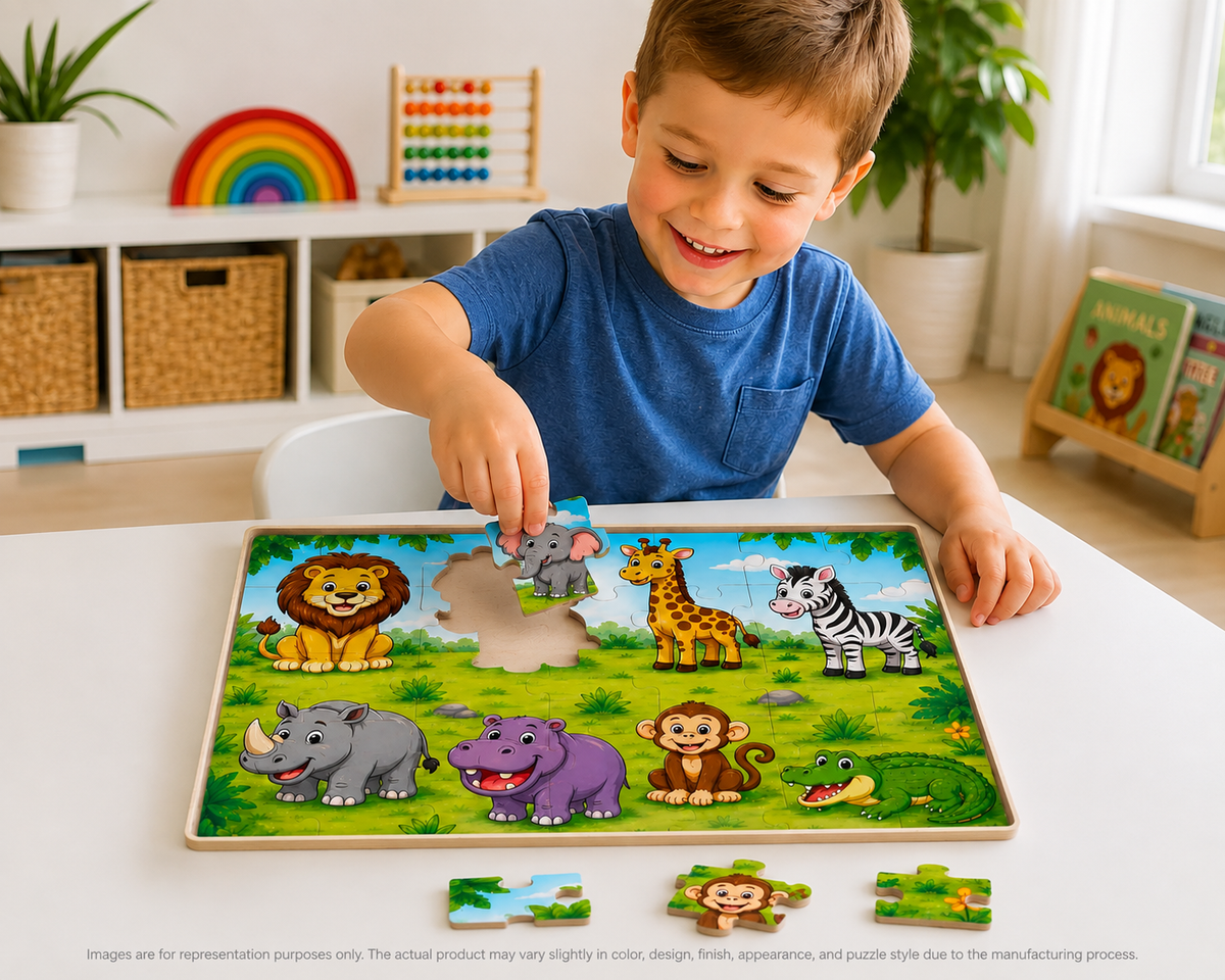 Wild Animals Puzzle  (A4 Size)