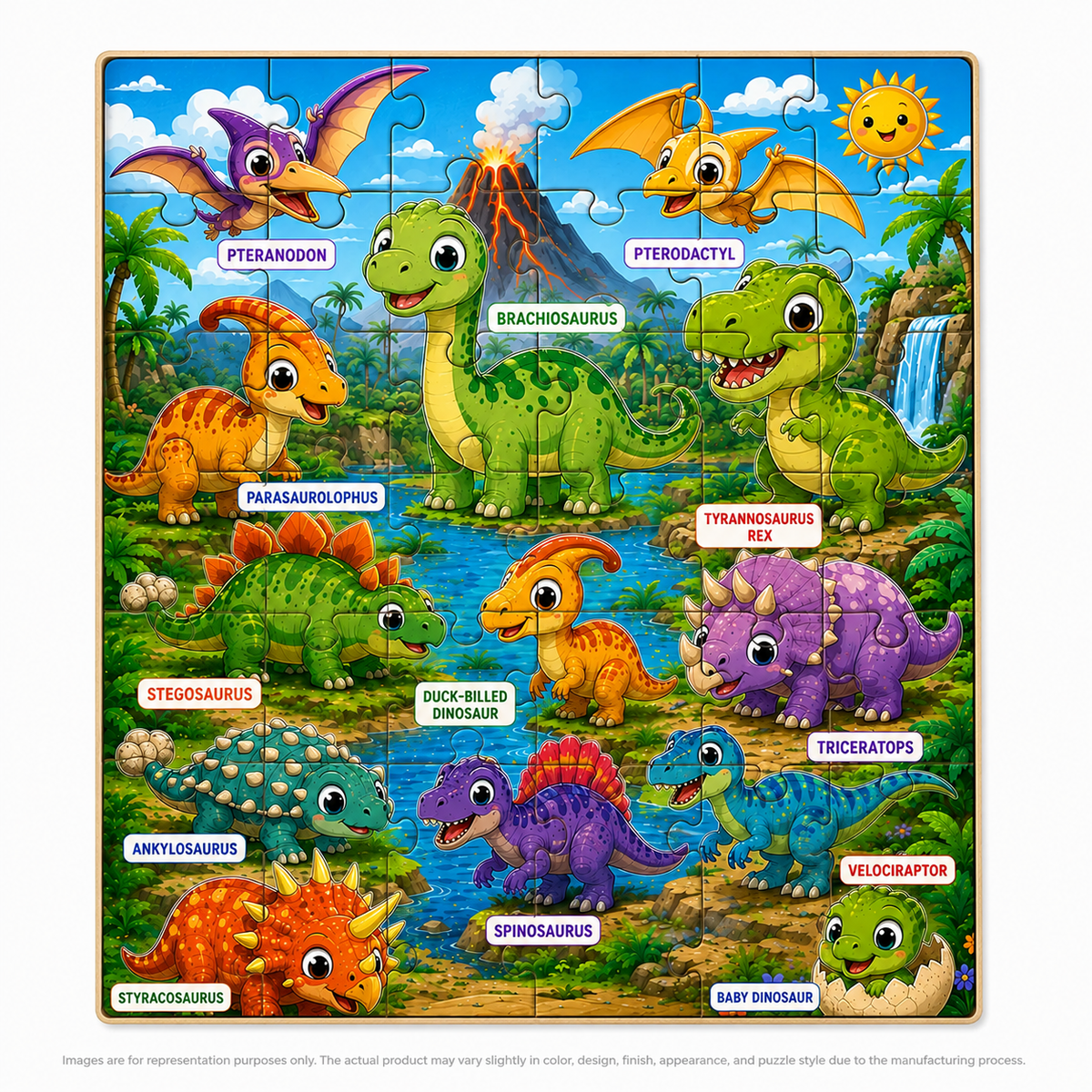 Dinosaur Puzzle  (A4 Size)