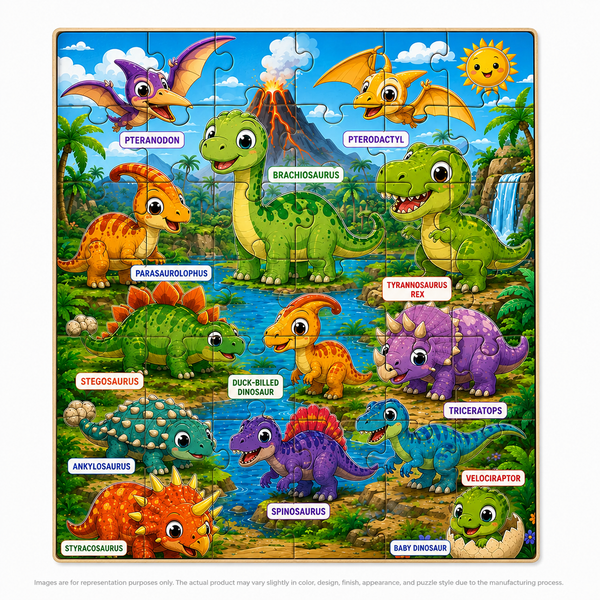 Dinosaur Puzzle  (A4 Size)