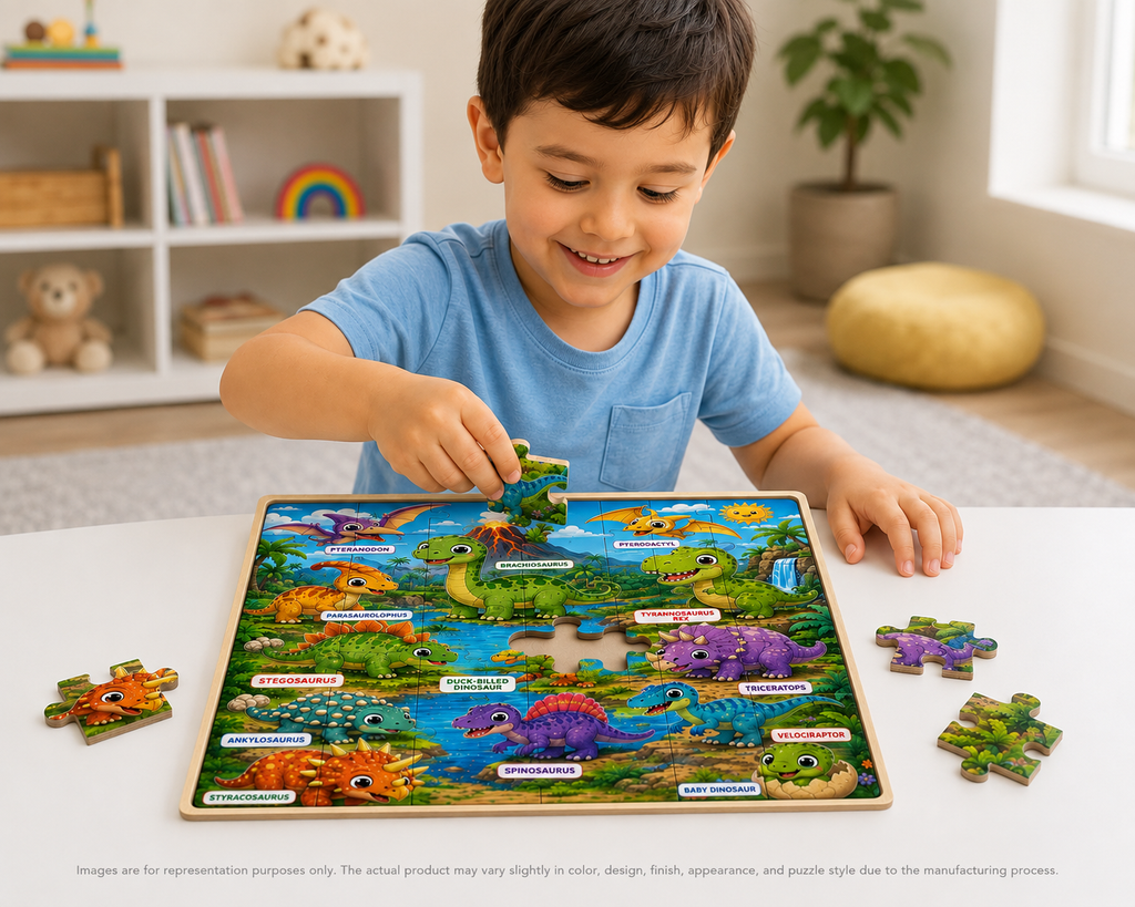 Dinosaur Puzzle  (A4 Size)