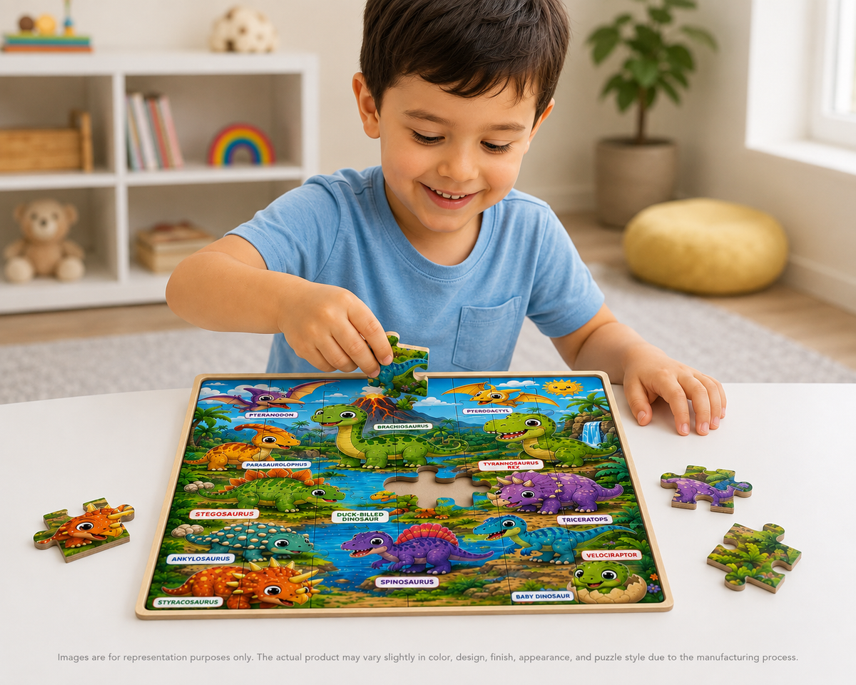 Dinosaur Puzzle  (A4 Size)