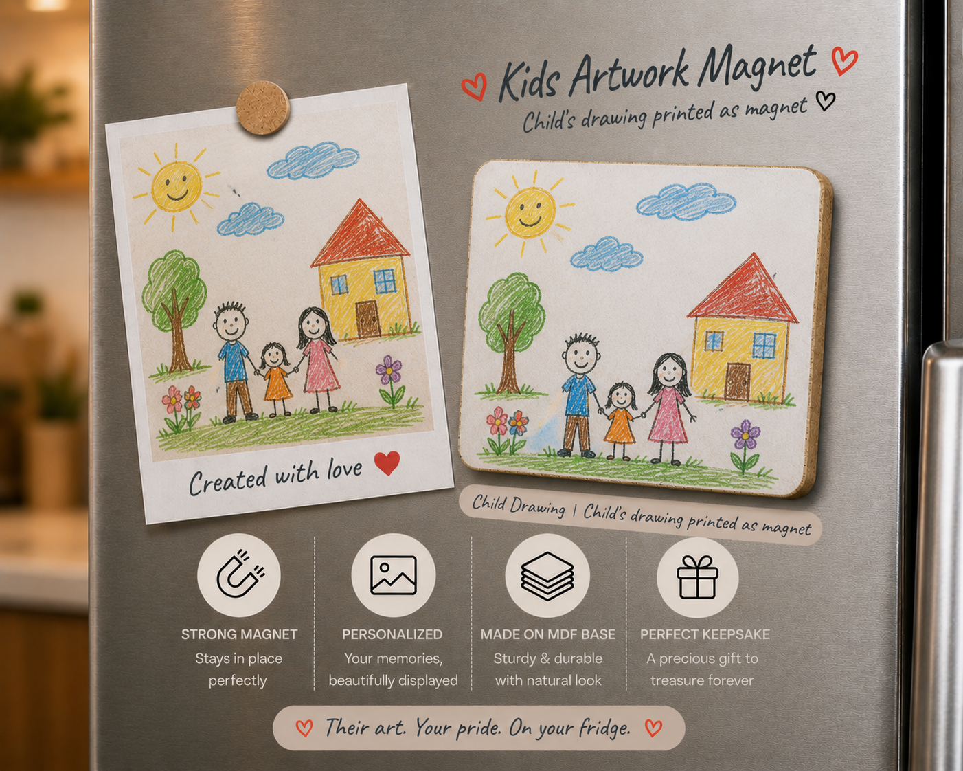 AI Anime Fridge Magnet