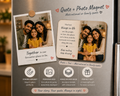 Custom Photo & Quote Fridge Magnet