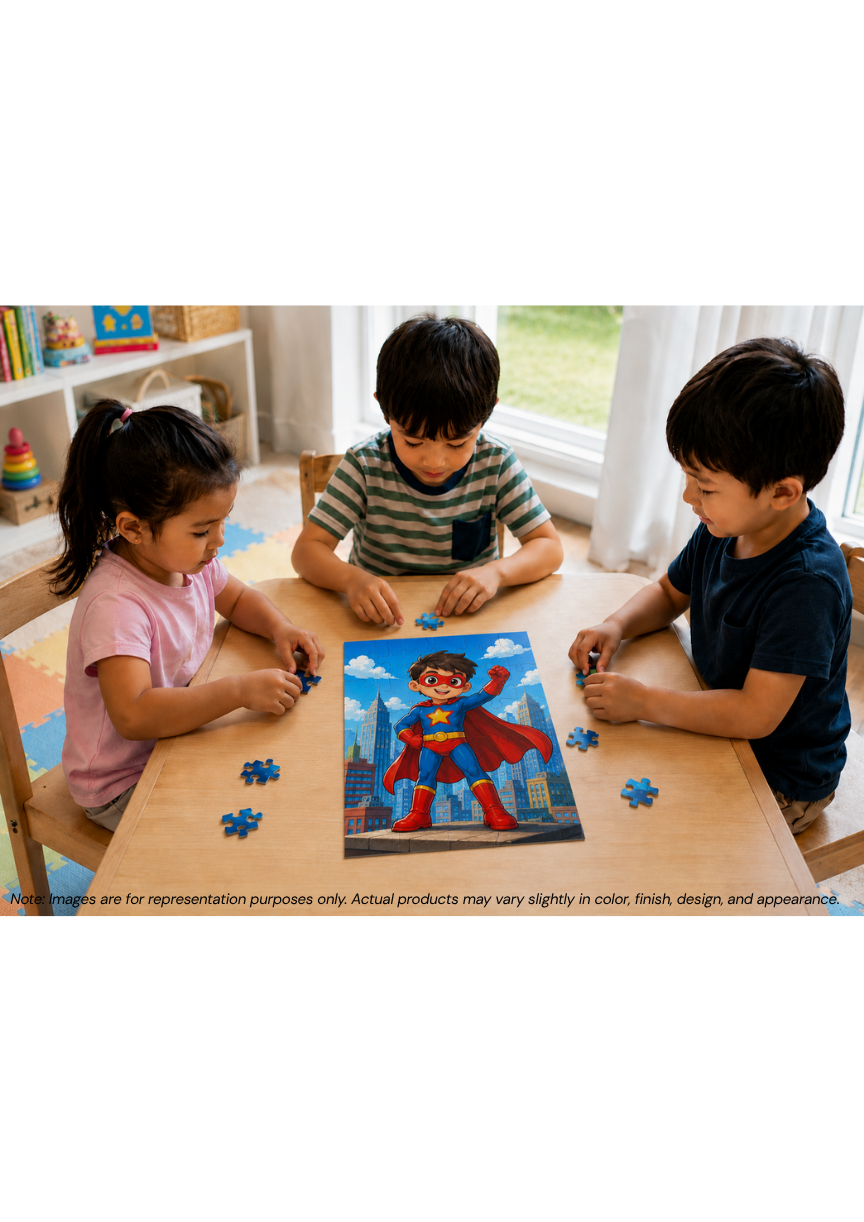 Little Superhero MDF Puzzle (A4 Size)
